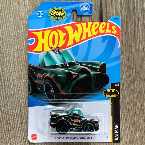Classic TV Series Batmobile Tooned Hot Wheels Car BatMan Hotwheels DC Comics - Picture 1 of 5